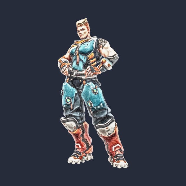 Overwatch Zarya Racer Skin by Green_Shirts