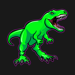 Awesome T Rex Dinosaur Illustration T-Shirt