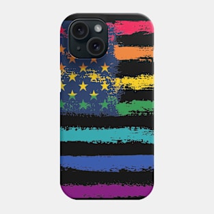 LGBT Gay Pride Rainbow American Flag Phone Case