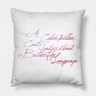 Butterfly Language Pillow