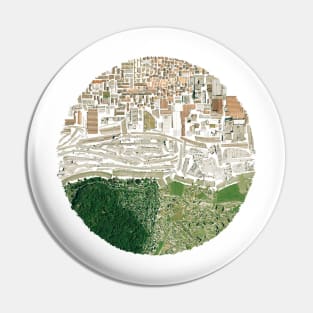 the genius loci in the city landscape, ecopop urban collage street map Pin