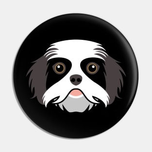 Shih Tzu dog face Pin