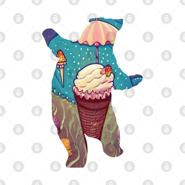 ice cream bear art gift by jaml-12