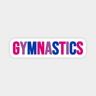 GYMNASTICS (Bi flag colors) Magnet