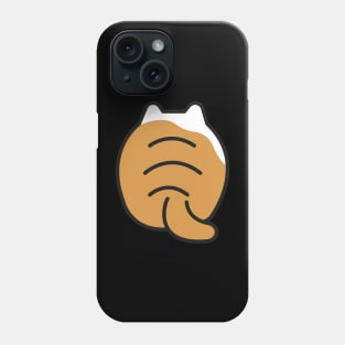 The cat turned its back Phone Case