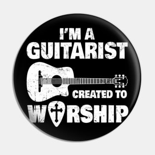 Guitar Rock Band Jesus Christ Pin