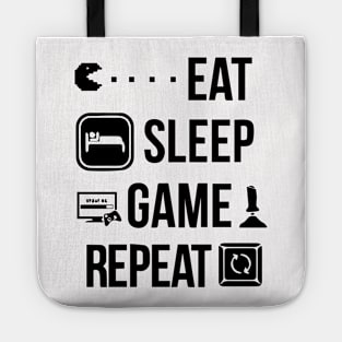 Eat Sleep Game Repeat Gamer Design Tote