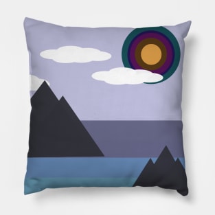 Geometric landscape Pillow