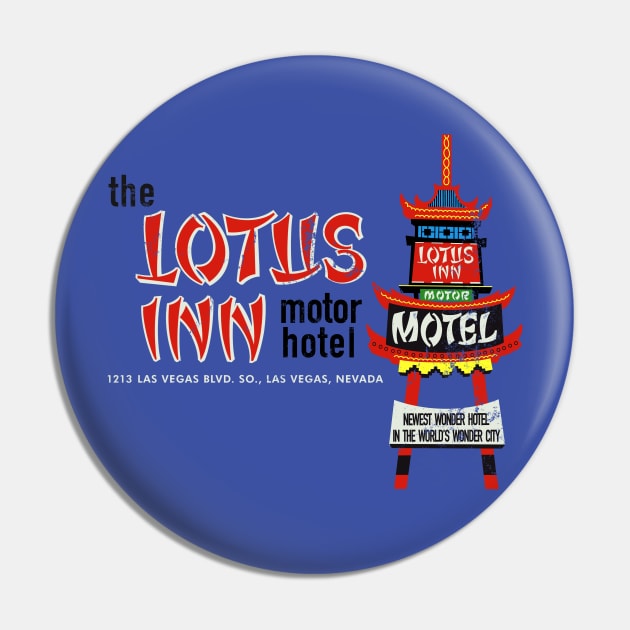 Vintage Lotus Inn Motel Las Vegas Pin by StudioPM71