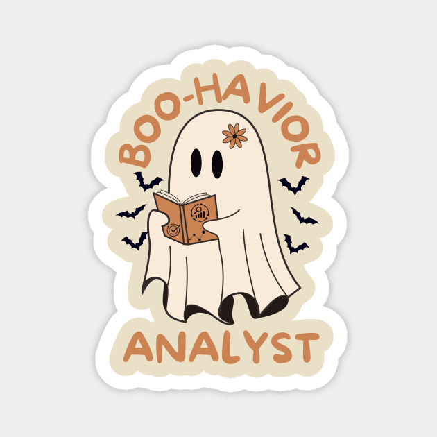 Behavior Analyst Ghost Halloween Magnet by The WYLD Tribe