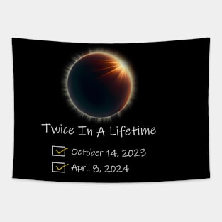 Total solar eclipse twice in a lifetime 2023 2024 Tapestry