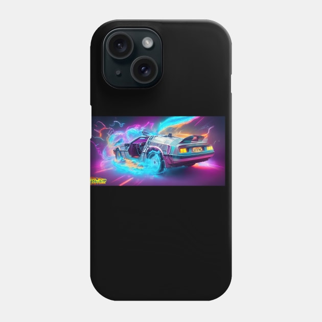 DeLorean - back to the future _003 Phone Case by Buff Geeks Art