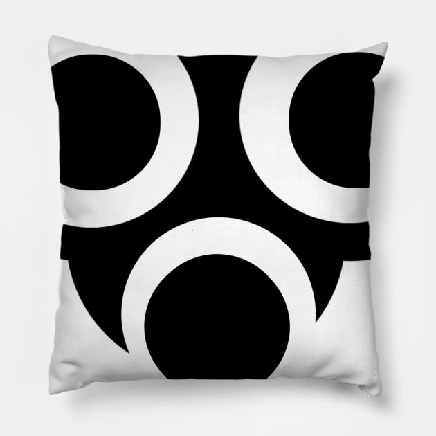 Owl face cartoon Pillow by Universal house