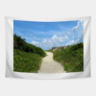 Pathway To The Beach Tapestry