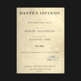 Dante Alighieri Inferno Purgatory Occult Dark Academia Aeshetic T-Shirt