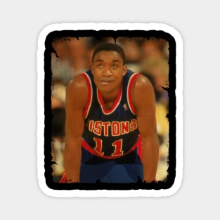 Isiah Thomas - Vintage Design Of Basketball Magnet