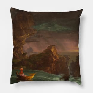 The Voyage of Life: Manhood by Thomas Cole Pillow