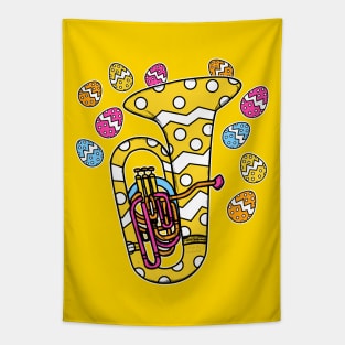 Easter Tuba Tubaist Brass Musician Tapestry