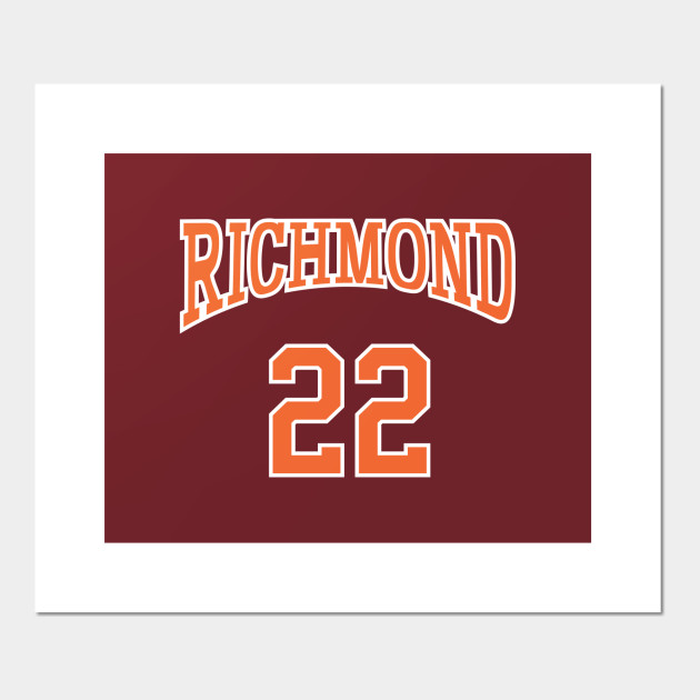 Timo Cruz 22 Richmond Oilers Home Basketball Shirt Richmond Oilers Affiche Et Impression D Art Teepublic Fr