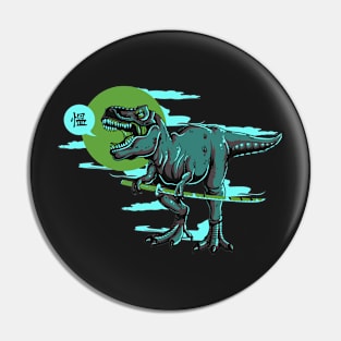 T-Rex Samurai Pin