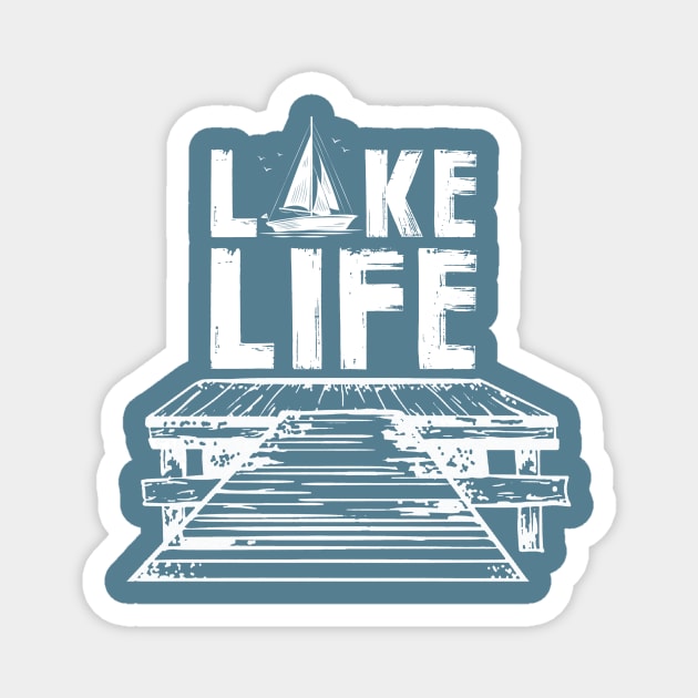 Lake Life on the Dock Magnet by GreatLakesLocals