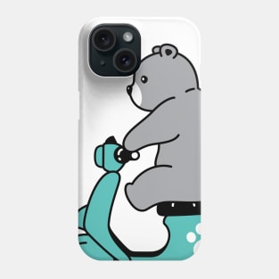 Cute Bear On Motorcycle Phone Case