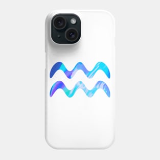 Aqua Holographic Symbol Phone Case