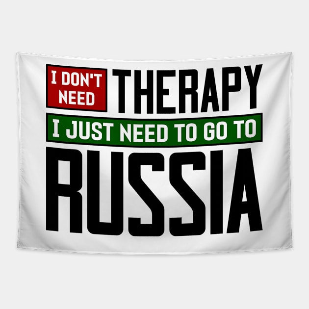 I don't need therapy, I just need to go to Russia Tapestry by colorsplash