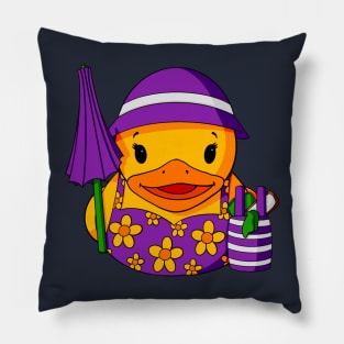 Beach Girl Rubber Duck Pillow