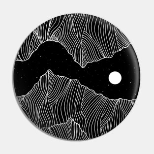 Wave hills under the stars Pin