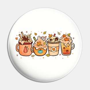 Fall Latte Coffee Pin