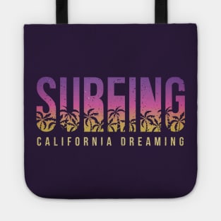 Surfing california dreaming Tote