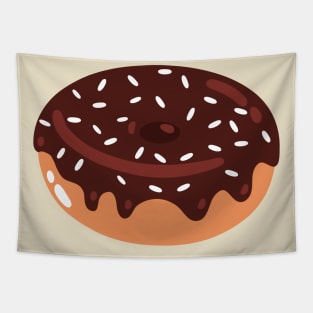 Chocolate Doughnut with white sprinkles Tapestry