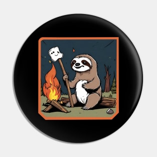 Campfire sloth Pin