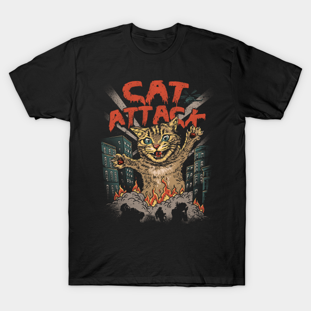 Cat Attack - Cats - T-Shirt