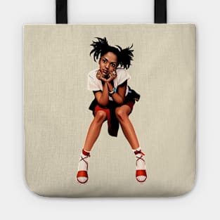 Lauryn Hill Vintage Halftone Pop Art Tote