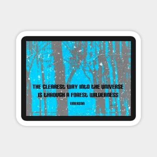 Forest Wilderness Emerson Quote Magnet