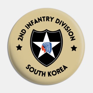 2nd ID Black Stars Pin