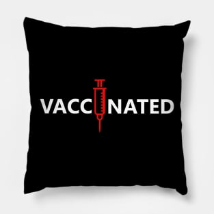 vaccinated pro vaccine vaccination anti corona virus Pillow