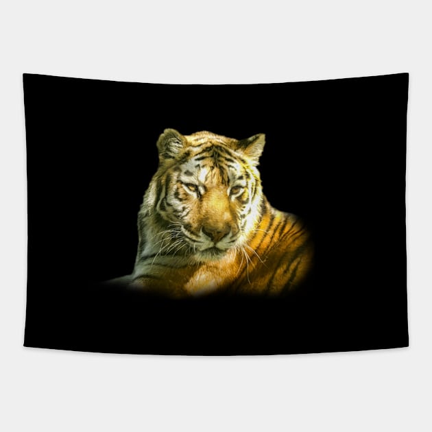 Tiger portrait Tapestry by Guardi