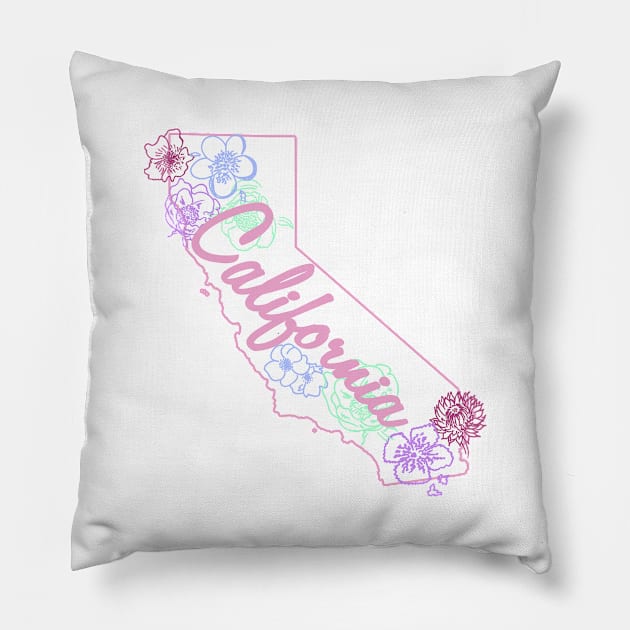 California Flowers Pillow by lolosenese