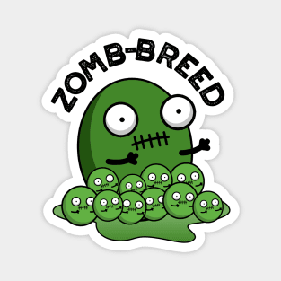 Zom-breed Cute Halloween Zombie Breed Pun Magnet