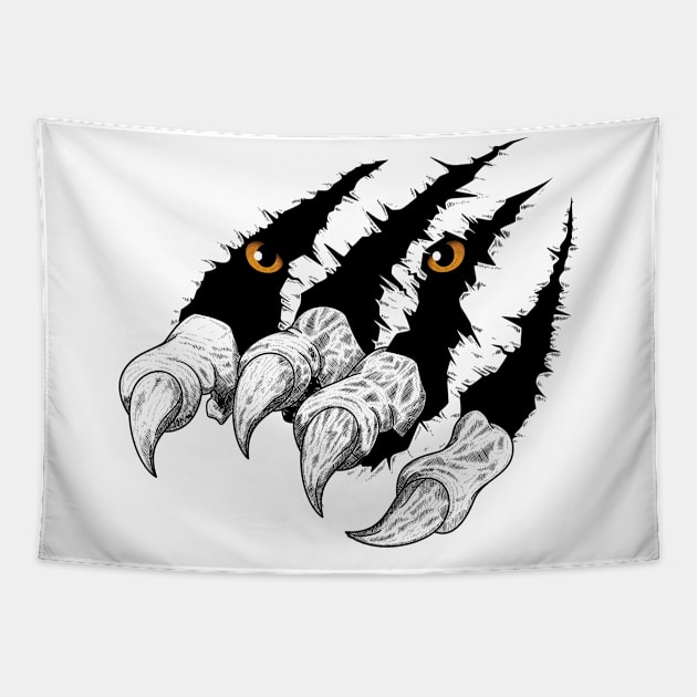 Tiger claws Tapestry by awesome98