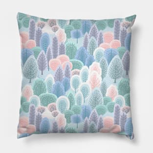 Frosty forest Pillow