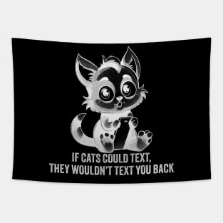 If Cats Could Text Tapestry