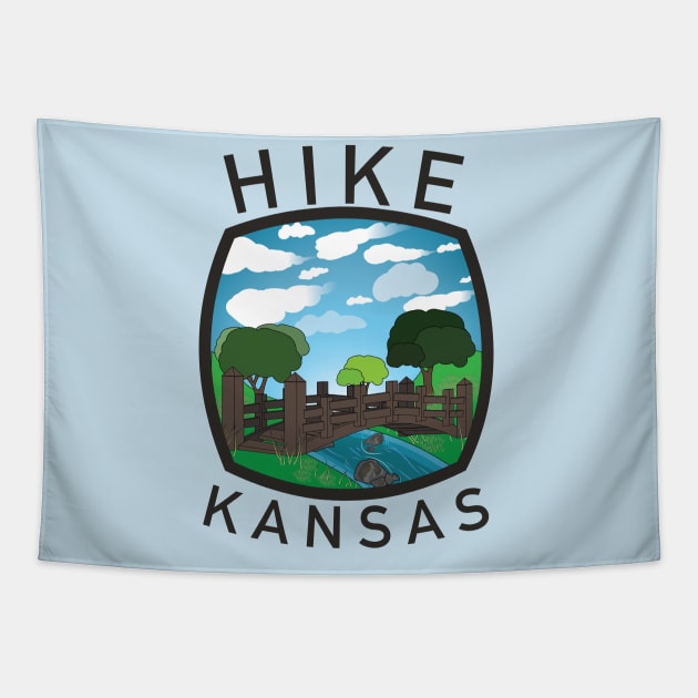 Hike Kansas Tapestry by Statewear