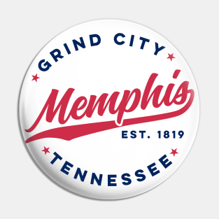 Vintage Memphis Tennessee Grind City Retro USA Pin