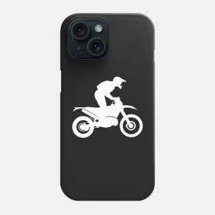 Trail Rider Silhouette-White Phone Case