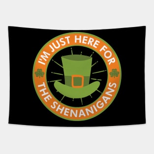 St Patricks Day Shenanigans Hat Shamrock Tapestry