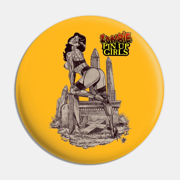 Zombie Pinup Divas : Grave Girl Pin by rsacchetto